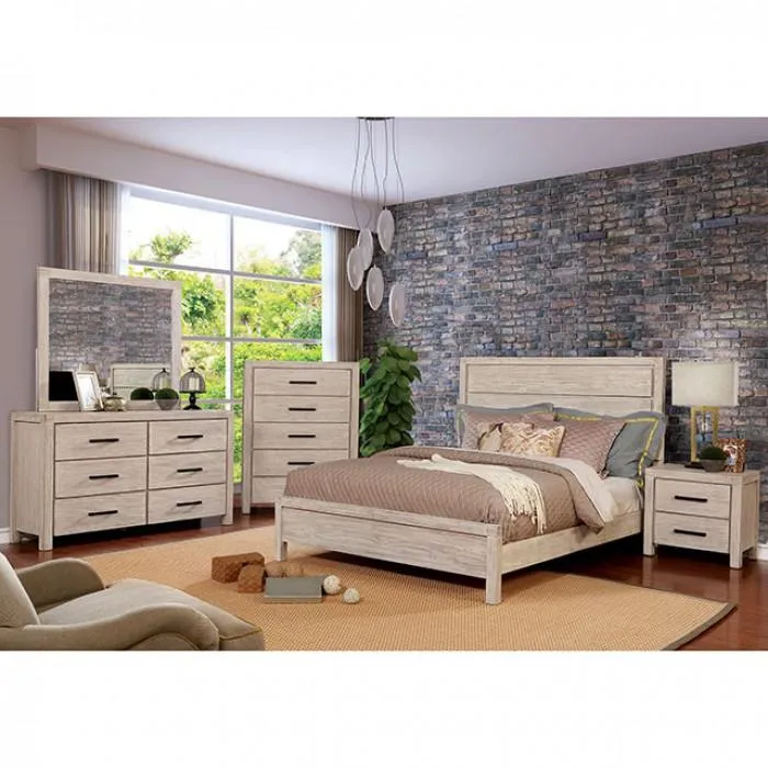 Furniture of America Strasburg Dresser Mirror CM7382WH-M