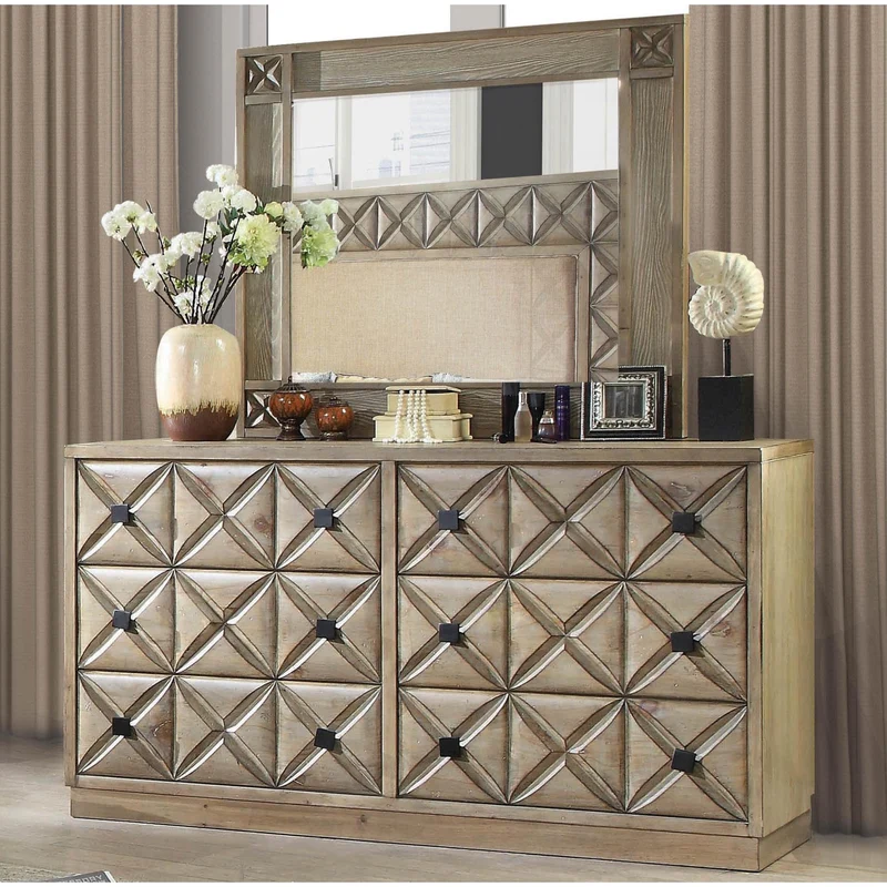 Furniture of America Markos Dresser Mirror CM7393M