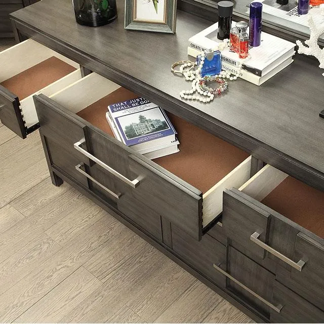 Furniture of America Berenice 2-Drawer Nightstand CM7580GY-N