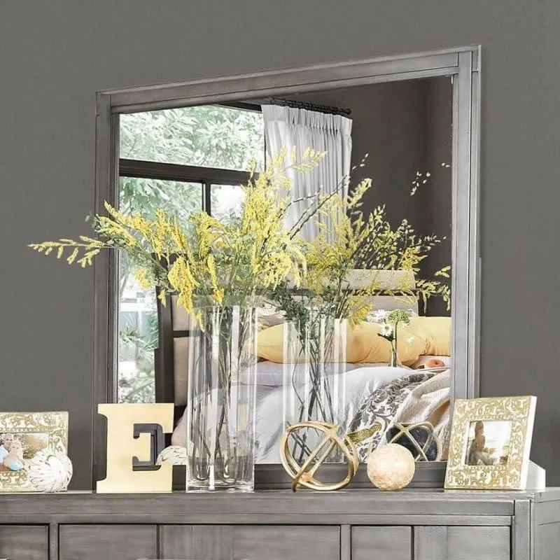 Furniture of America Berenice Dresser Mirror CM7580GY-M