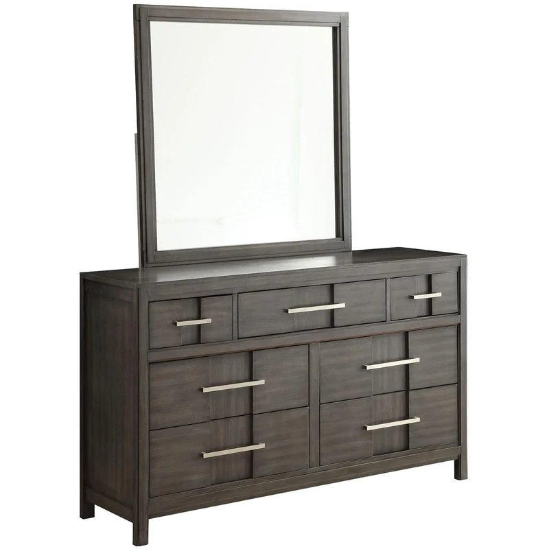 Furniture of America Berenice Dresser Mirror CM7580GY-M