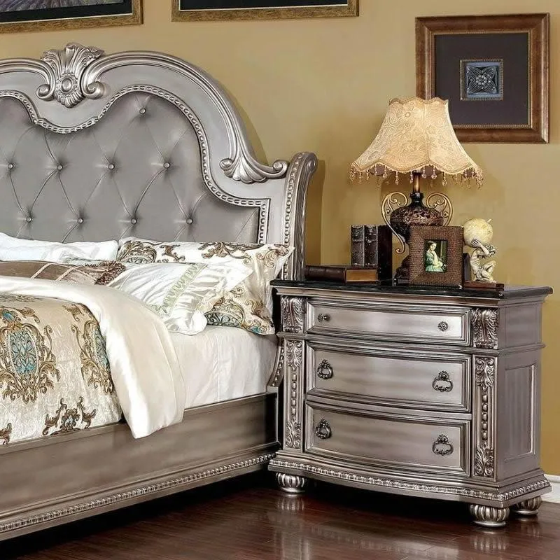 Furniture of America Fromberg 3-Drawer Nightstand CM7670CPN-N