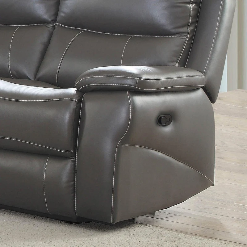Furniture of America Lila Reclining Leather Match Sofa CM6540-SF