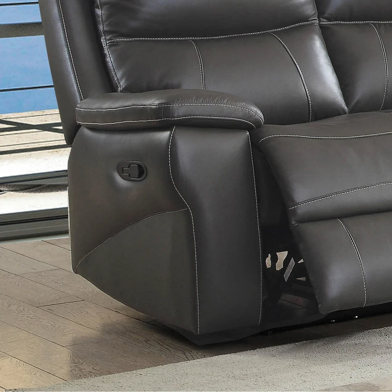 Furniture of America Lila Reclining Leather Match Sofa CM6540-SF