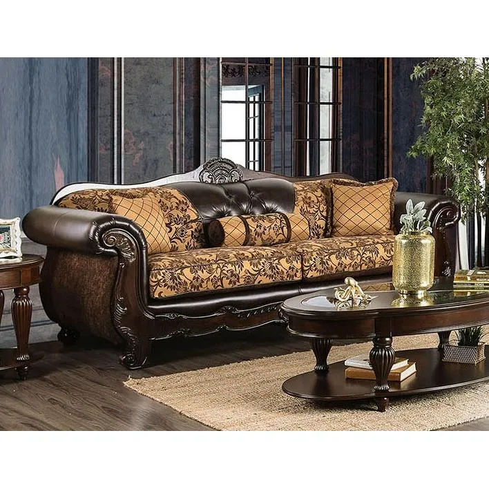 Furniture of America Quirino Stationary Fabric Sofa SM6417-SF