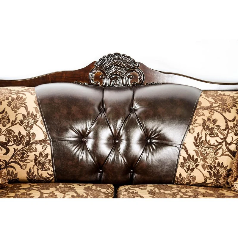 Furniture of America Quirino Stationary Fabric Sofa SM6417-SF