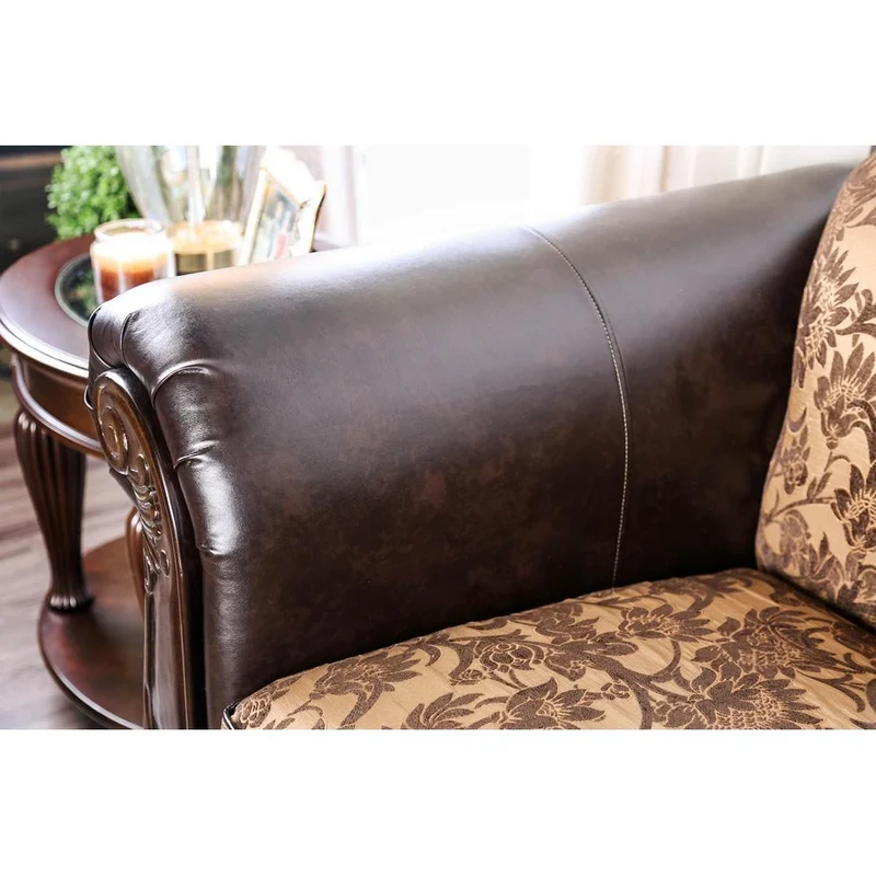 Furniture of America Quirino Stationary Fabric Sofa SM6417-SF