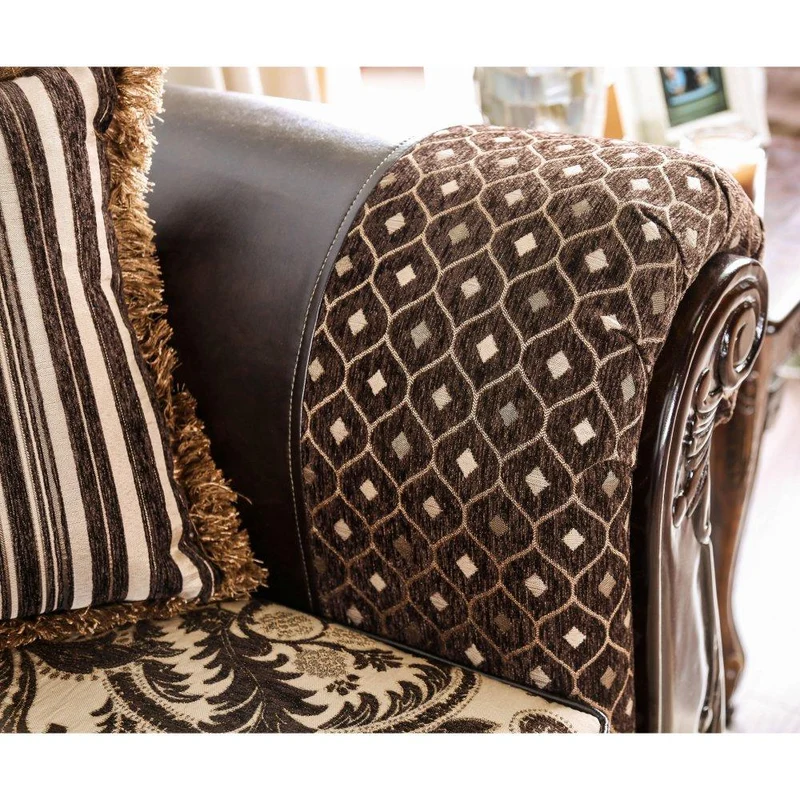 Furniture of America Quirino Stationary Fabric Sofa SM6416-SF