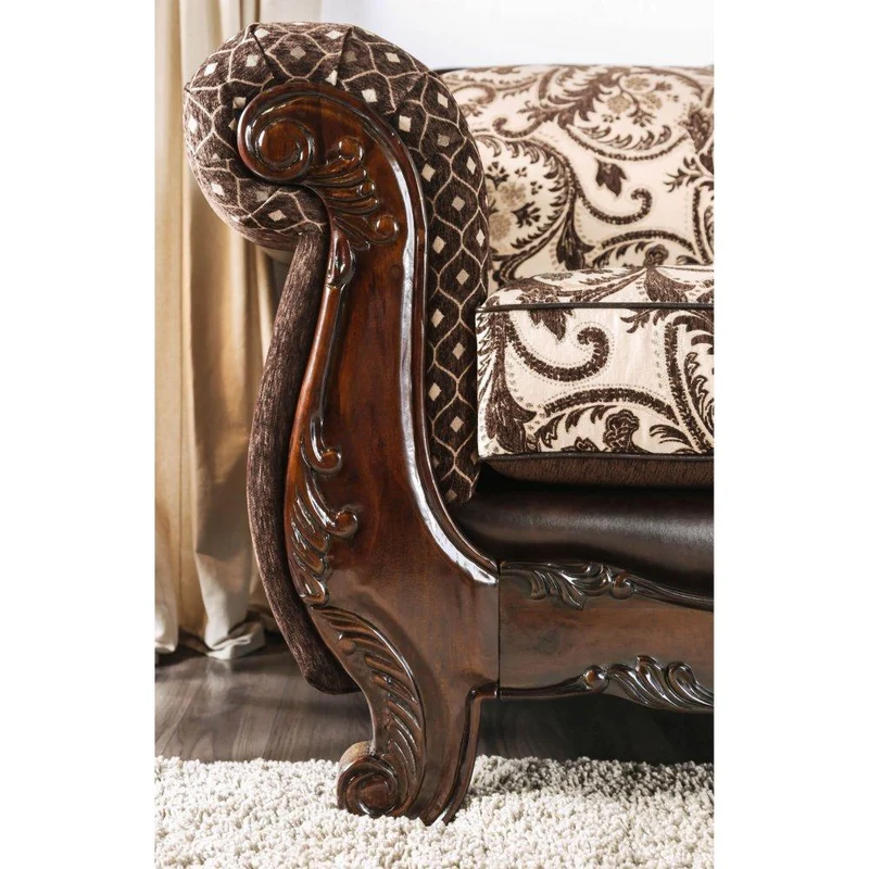 Furniture of America Quirino Stationary Fabric Sofa SM6416-SF