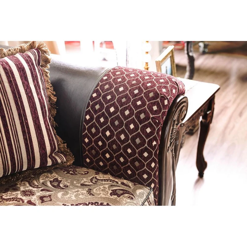 Furniture of America Quirino Stationary Fabric Sofa SM6415-SF