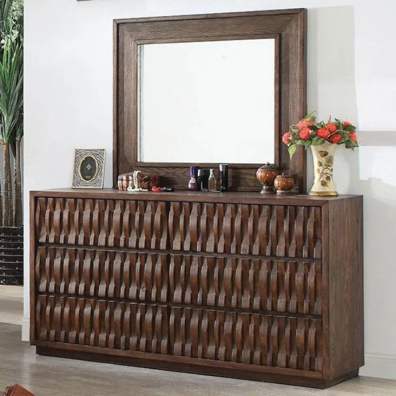 Furniture of America Eutropia Dresser Mirror CM7394M