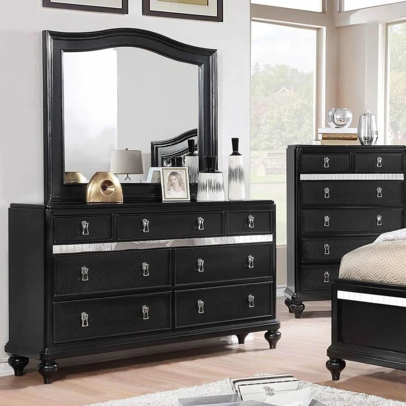 Furniture of America Ariston Dresser Mirror CM7171BK-M