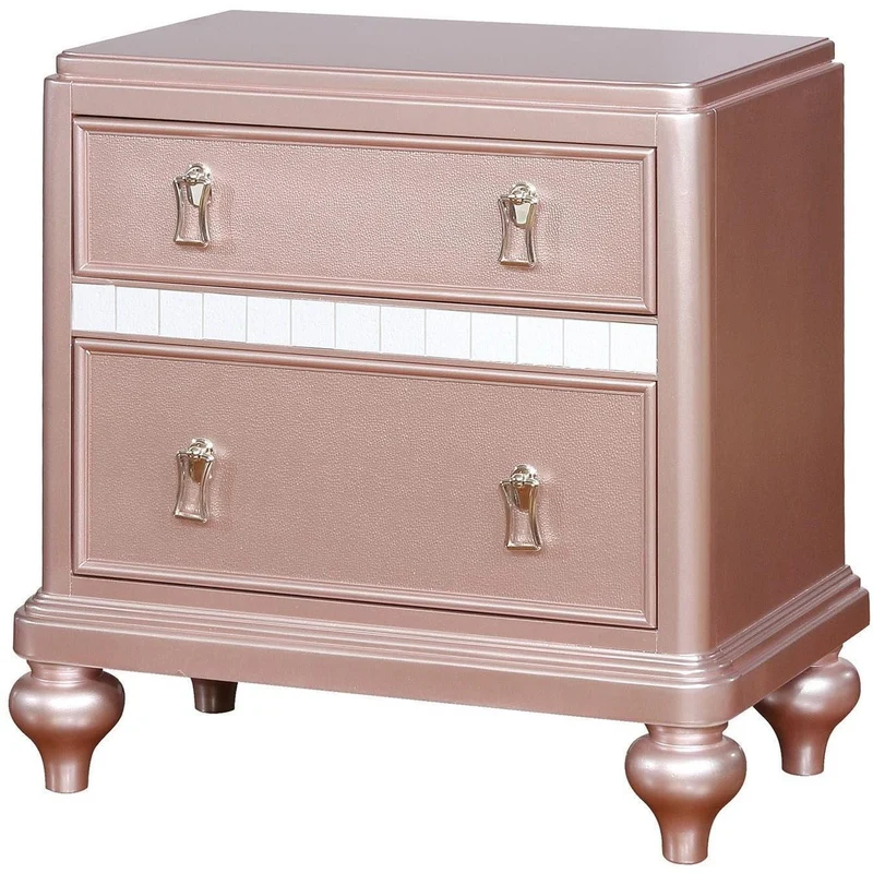 Furniture of America Avior 2-Drawer Nightstand CM7170RG-N