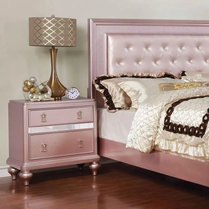 Furniture of America Avior 2-Drawer Nightstand CM7170RG-N