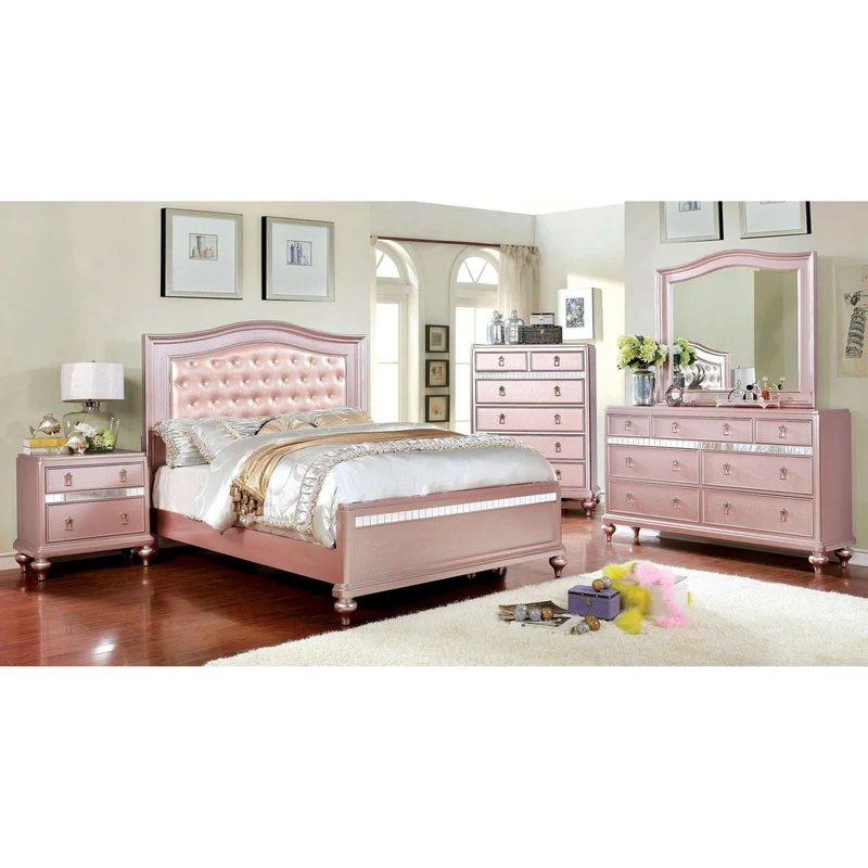 Furniture of America Avior 2-Drawer Nightstand CM7170RG-N