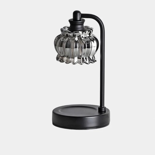 Traditional Vintage Pod Disc Iron Glass 1-Light Melting Wax Table Lamp For Bedroom