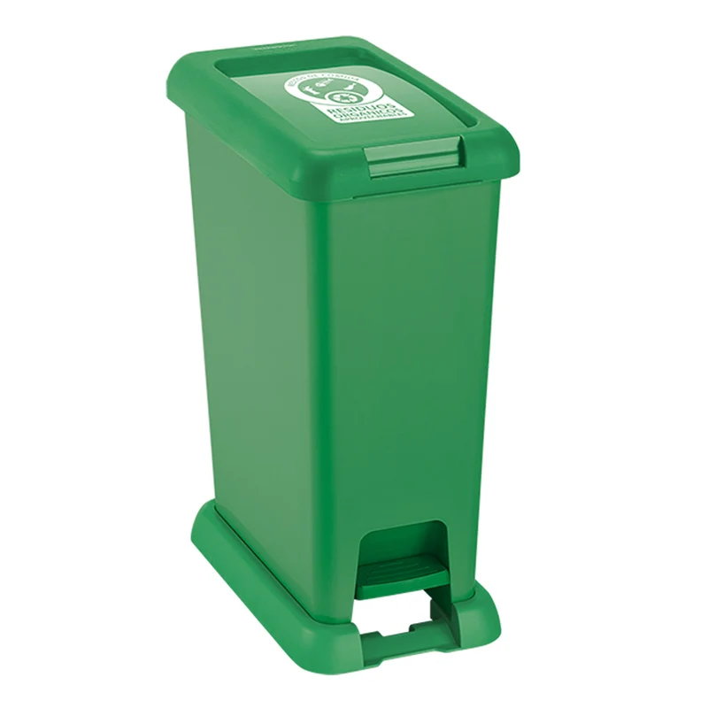 Basurero Pedal 20 Litros Verde