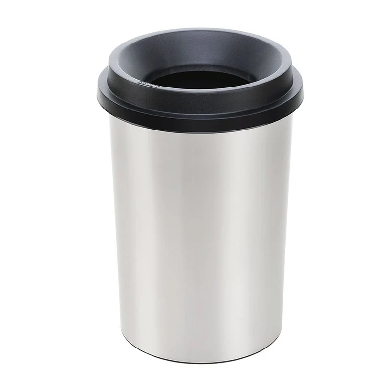 Papelera Evo Apariencia Metal 25 L Negro