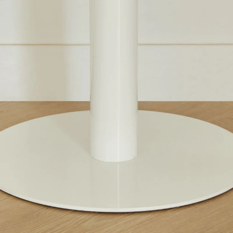 Contemporary Nordic Square Medium Density Fiberboard Steel End Table 1-Tier For Living Room