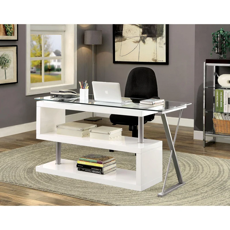 Furniture of America Office Desks Desks CM-DK6131WH