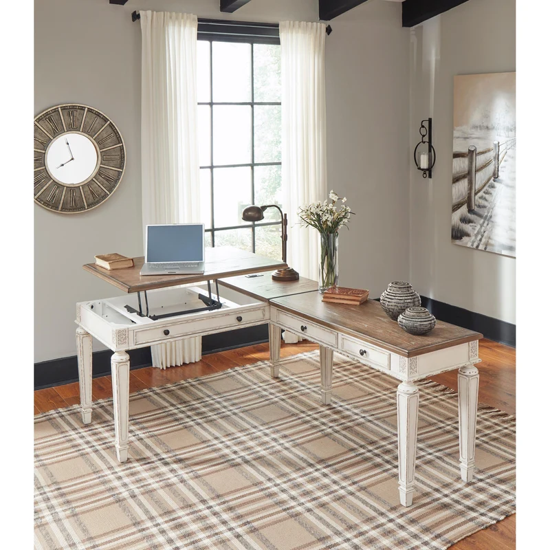 Signature Design by Ashley Realyn H743-134 Home Office Lift Top Desk