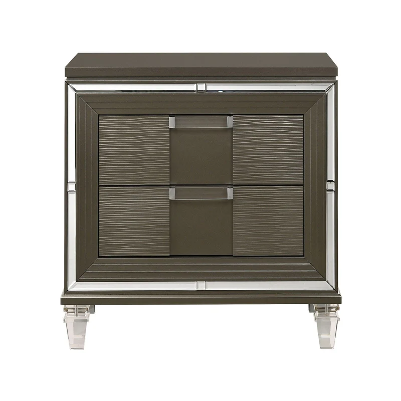 Elements International Twenty Nine 2-Drawer Nightstand TN600NS
