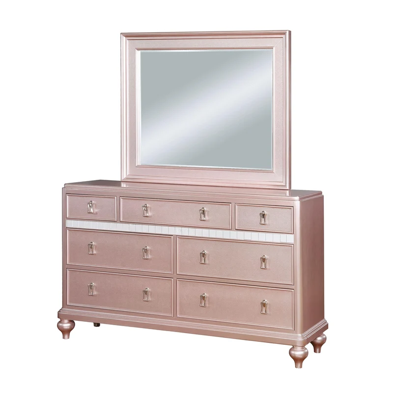 Furniture of America Avior Dresser Mirror CM7170RG-M