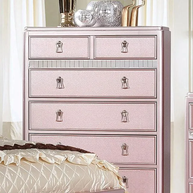 Furniture of America Avior 5-Drawer Chest CM7170RG-C