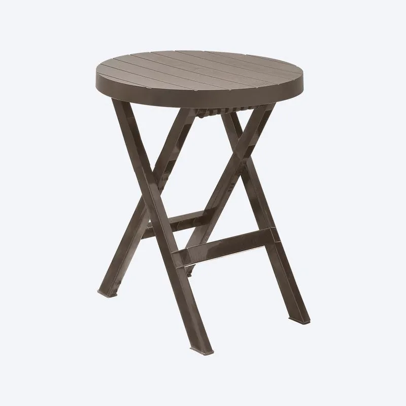 Mesa Plegable Redonda Barú Mocca