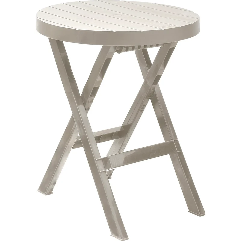 Mesa Plegable Redonda Barú Taupe