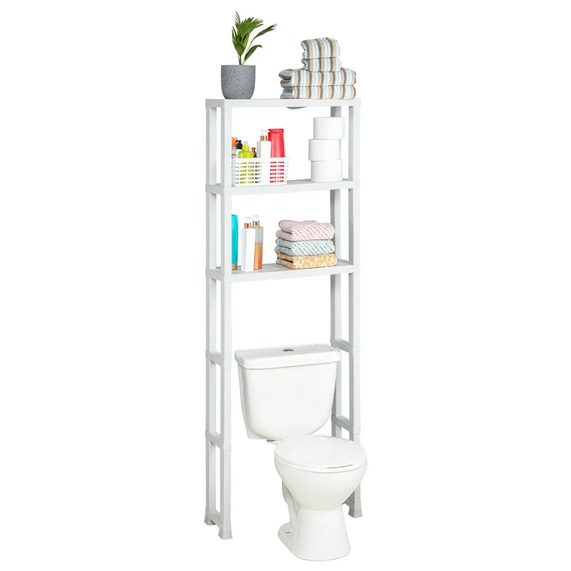 Estante Organizador 3 Niveles para Baño Blanco