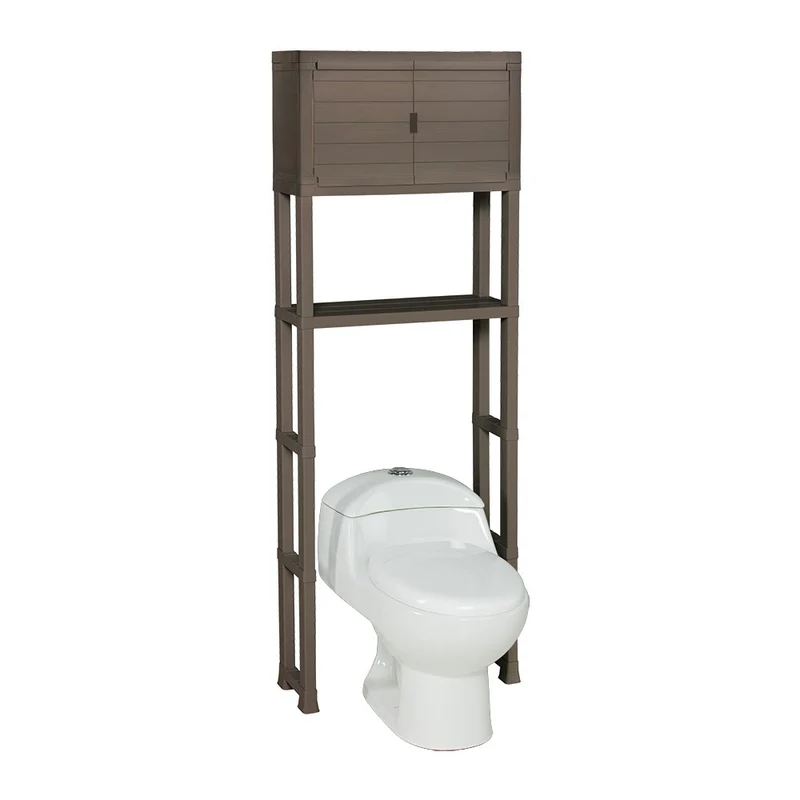 Estante Organizador con Puertas para Baño Mocca