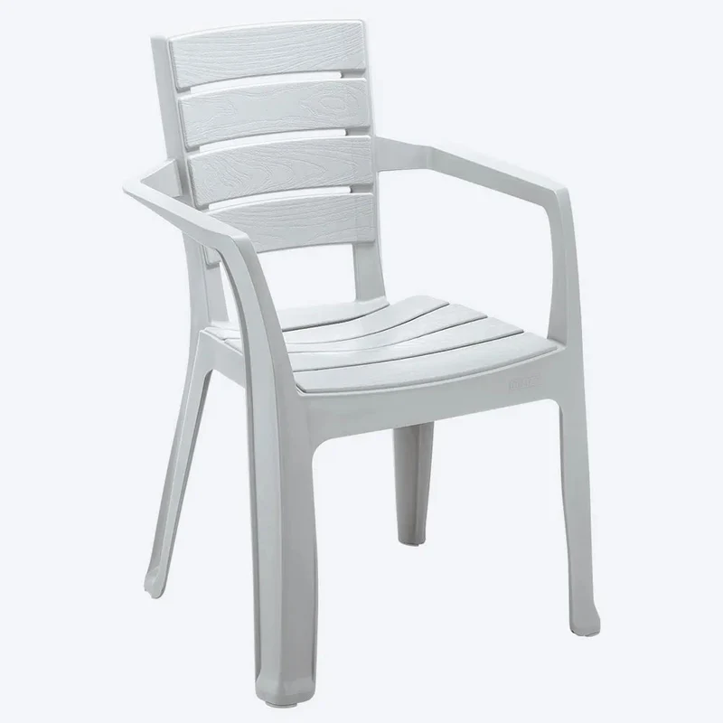 Combo Comedor Familiar Barú (1 Mesa + 6 Sillas con Brazos) Gris Hielo