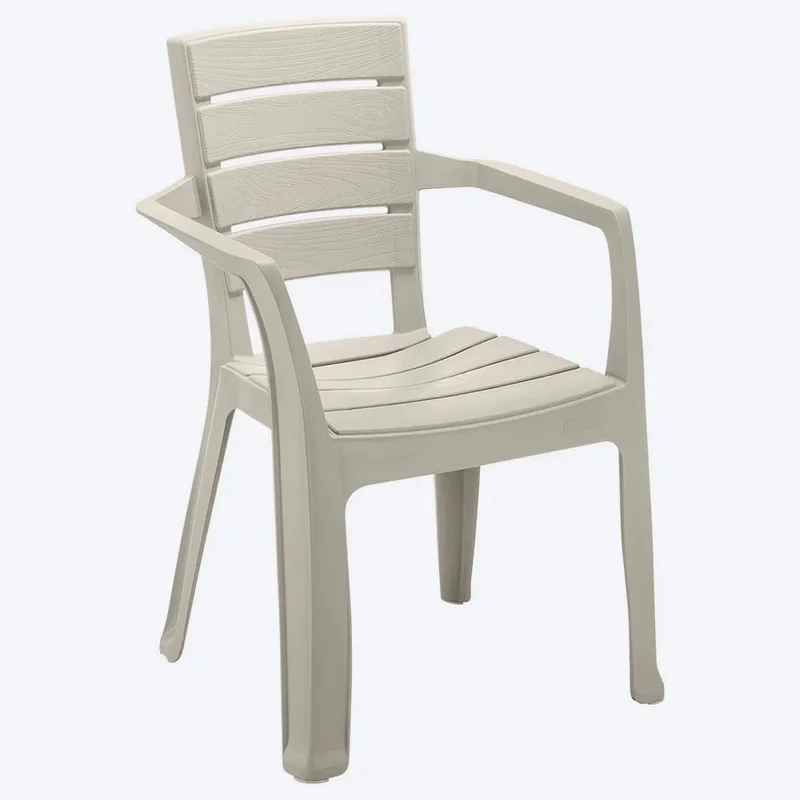 Combo Comedor Familiar Barú (1 Mesa + 6 Sillas con Brazos) Taupe