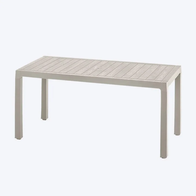 Combo Comedor Familiar Barú (1 Mesa + 6 Sillas con Brazos) Taupe