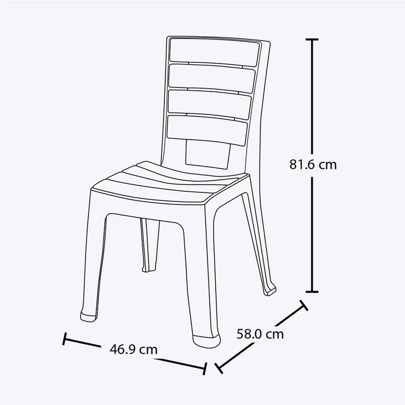 Combo Comedor Familiar Barú (1 Mesa + 6 Sillas sin Brazos) Taupe