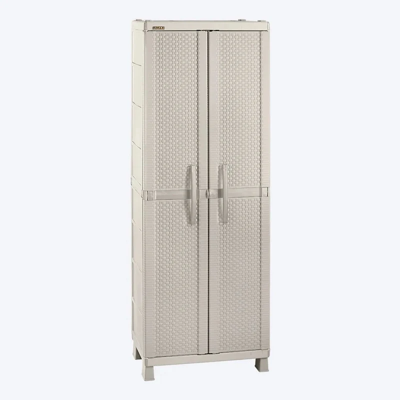 Combo Cocina Rattan (Armario Grande + Armario Mediano) Taupe