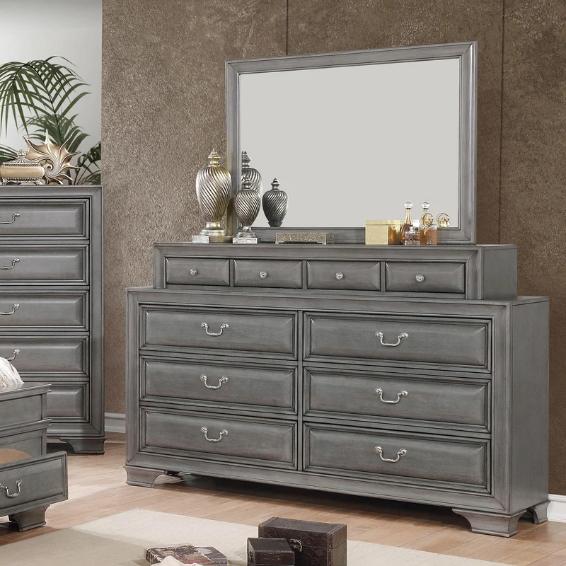 Furniture of America Brandt Dresser Mirror CM7302GY-M