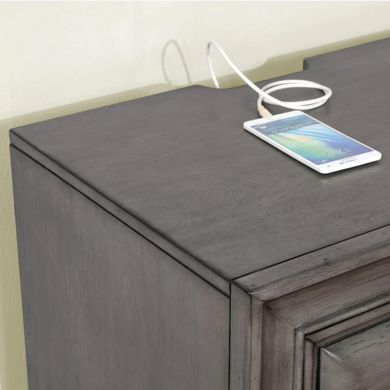 Furniture of America Brandt 3-Drawer Nightstand CM7302GY-N