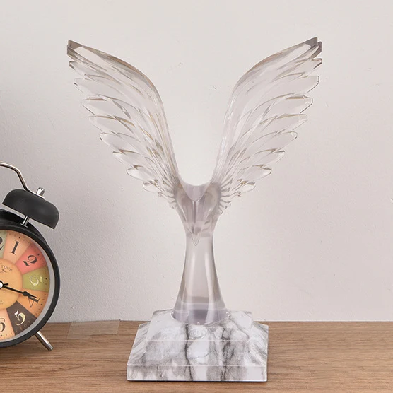 Contemporary Creative USB ABS Acrylic Wingspan Eagle Aroma LED Table Lamp Night Light For Bedside