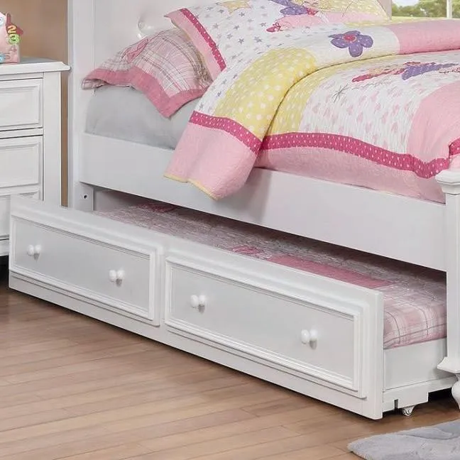 Furniture of America Kids Beds Trundle Bed CM7155WH-TR