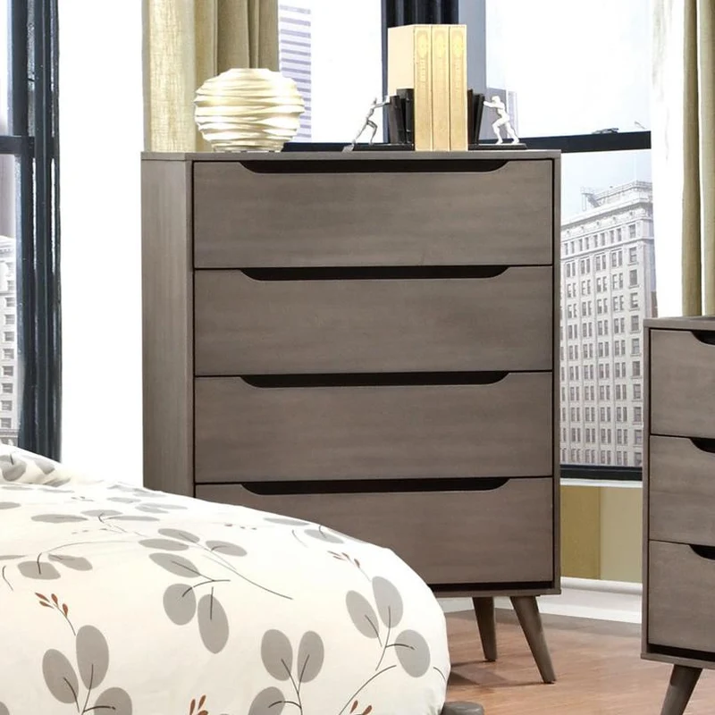 Furniture of America Lennart 5-Drawer Chest CM7386GY-C