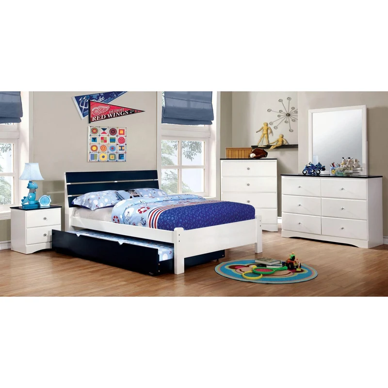 Furniture of America Kids Beds Trundle Bed CM-TR452-BL