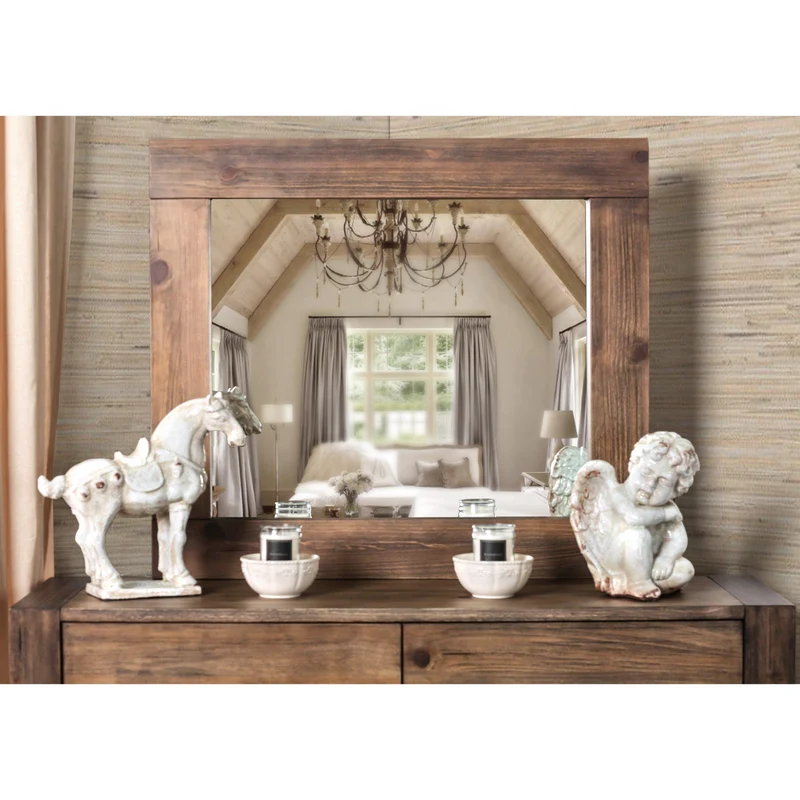 Furniture of America Janeiro Dresser Mirror CM7628M