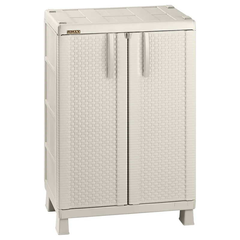 Armario Mediano Apariencia Rattan Taupe