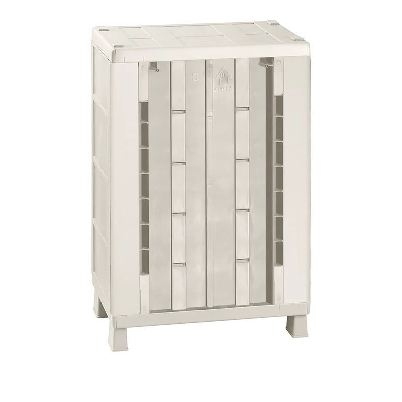 Armario Mediano Apariencia Rattan Taupe