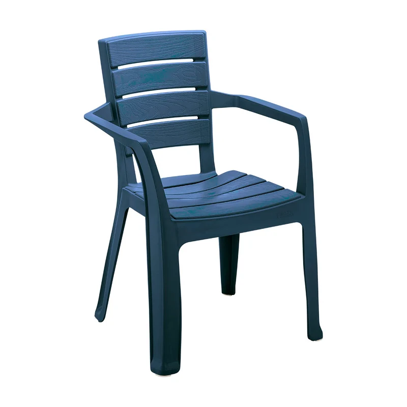 Combo Comedor Barú Trendy (1 Mesa + 4 Sillas con Brazos) Azul Petróleo