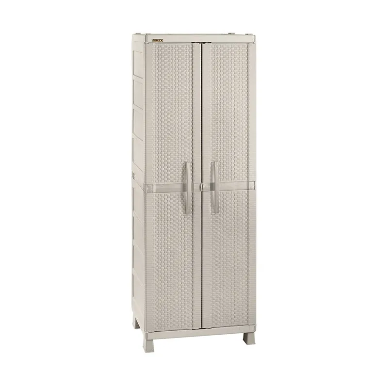 Armario para Ropa Apariencia Rattan Taupe