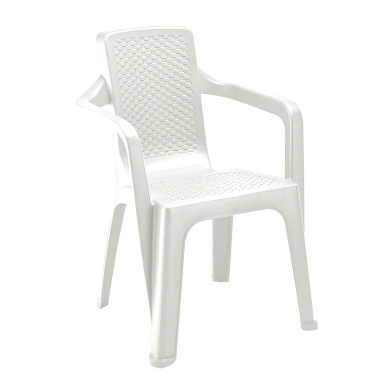 Silla Eterna con Brazos Blanco Arena