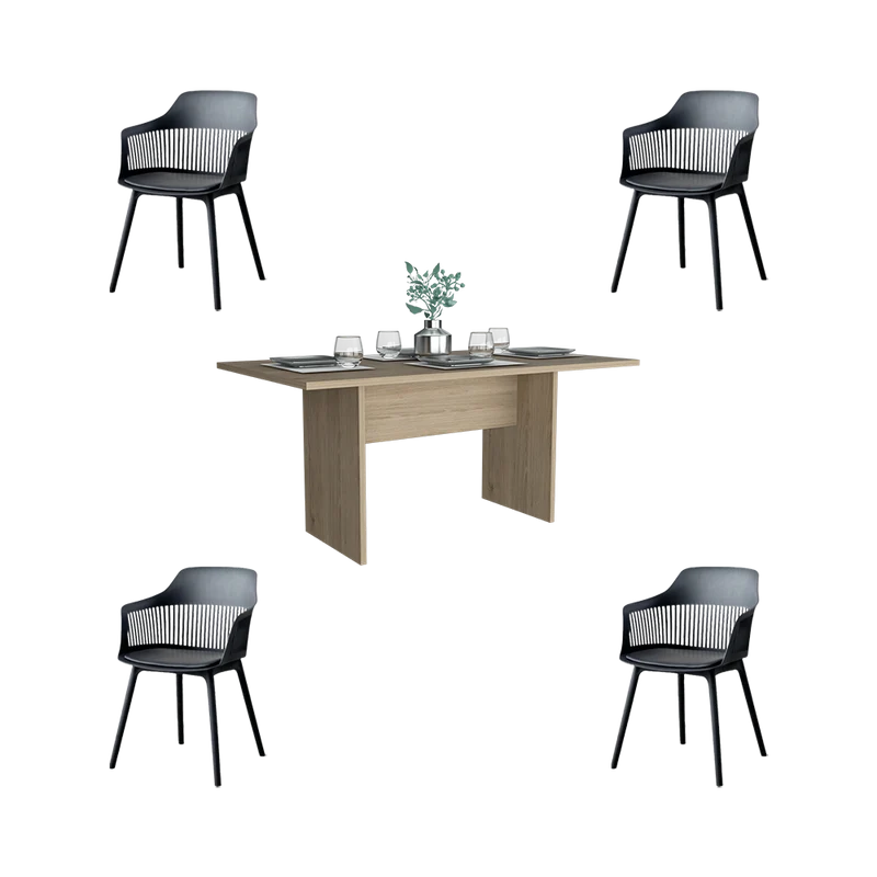 Combo Comedor Nesga , Incluye Comedor y 4 Sillas